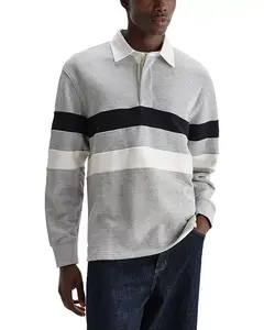 Регбийная рубашка с длинным рукавом Rowhill Wax London, серый