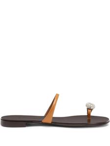 Кожаные сандалии Giuseppe Zanotti, оранжевый