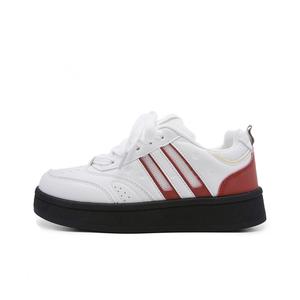 PIPI PURPLE Женские низкие скейтерские кроссовки бело-красные, цвет White Red