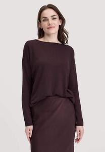 Джемпер Hessnatur OVERSIZE, Schwarzbeere/Dark Brown