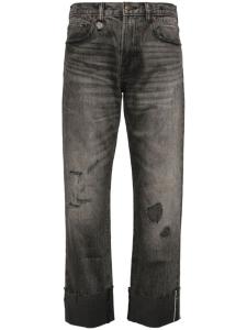 R13 джинсы Romeo с манжетами, серый