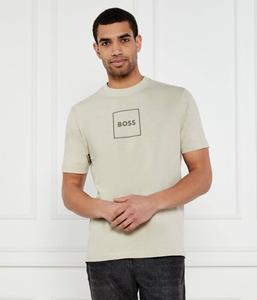 Футболка te_linenlogo Regular fit Boss Orange, желтый