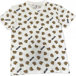 Moschino Футболки унисекс белые с круглым вырезом