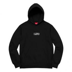 Толстовка x gilbert x george life hooded sweatshirt 'black multi-color' Supreme, черный