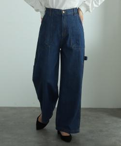 Брюки художника в мальчишеском стиле Pourvous, цвет Navy