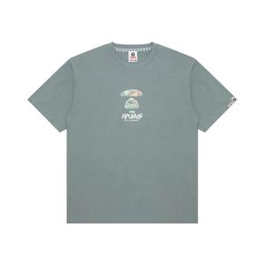 Футболка с принтом логотипа A Bathing APE Aape, серый