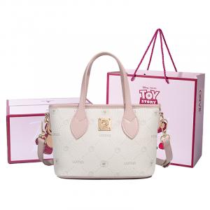 Disney Сумка через плечо из ткани серии Strawberry Bear, Cream White[Lotso Box+Shopping Bag]