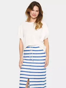 Топ Saint Tropez Mila Short Sleeve Round Neck, цвет ice