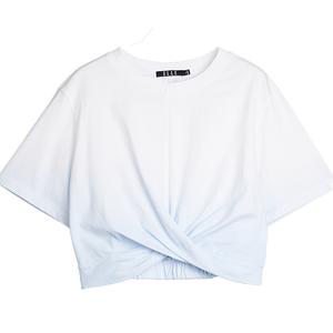 ELLE Футболка Women's Blue Crew Neck Moderate