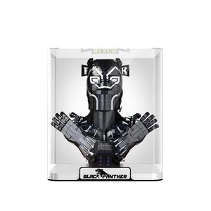 LYB LIGHT YOUR BRICKS LeiYiBai Compatibility Building Block Marvel 76215 Black Panther Storage Box Model Accessories