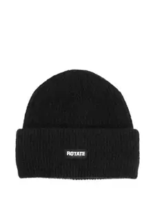 Шапка бини с нашивкой-логотипом Rotate Birger Christensen, черный