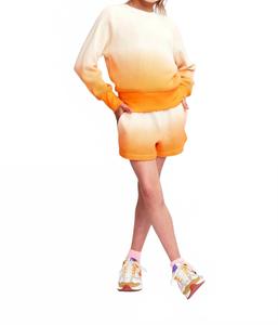 Детские шорты Лени с эффектом омбре в оранжевом AO76