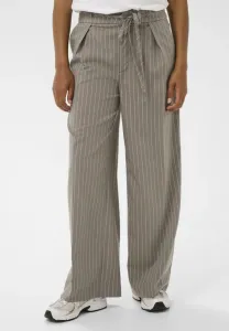 Широкие брюки камерил Kaffe, Beige Pinstripe