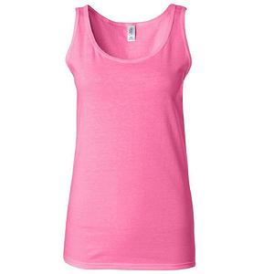 Футболка-майка Gildan Ladies Soft Style Floso, Azalea