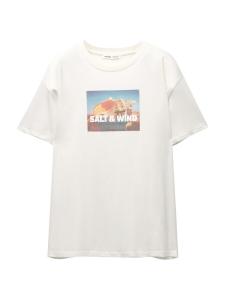 Футболка Pull&Bear Pull&Bear , Off white