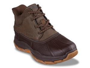 Ботинки Skechers Slip-Ins Waterproof Relaxed Fit Respected Ivar Boot, темно-коричневый