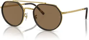 Солнцезащитные очки Ray-Ban унисекс Rb3765 круглой формы, Legend Gold/Transition Clear to Brown