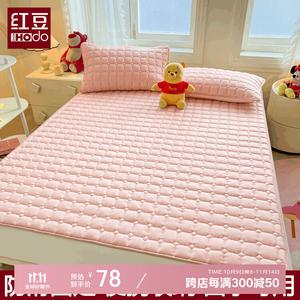 Red Bean Home Textiles Наматрасник хлопковый стеганый 180х200 см, 3 предмета (матрас + наволочки*2), цвет Soft Pink