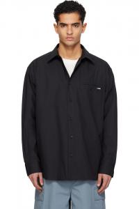 Mm6 Maison Margiela Черная хлопковая рубашка