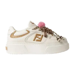 Кроссовки Fendi Wmns Match, White Beige Charms