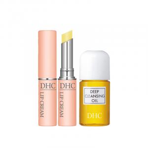 DHC Оливковый бальзам для губ увлажняющий очищающий набор из трех предметов