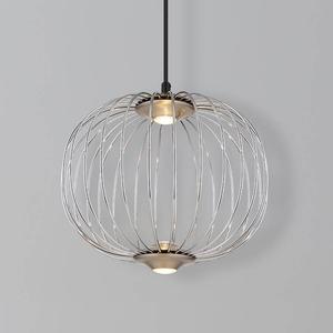 Светодиодный подвесной светильник Globo Lighting Galway Typ B, железо/алюминий - 1-световой - серебристый