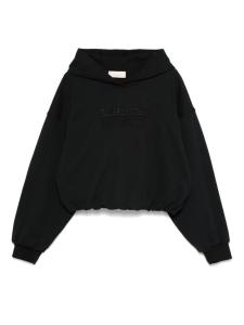 Elisabetta Franchi La Mia Bambina толстовка с вышитым логотипом, черный