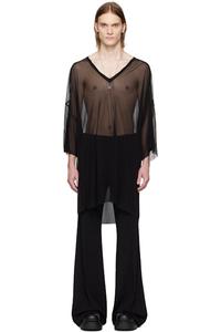 Черная футболка Hollywood V Tommy Rick Owens