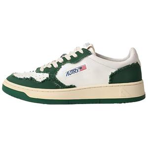AUTRY Кроссовки для скейтбординга Medalist с низким верхом, противоскользящие, женские, белые, зеленые