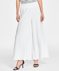 Женские брюки с присборенной талией и широкими штанинами, надеваемые через голову Vince Camuto, New Ivory