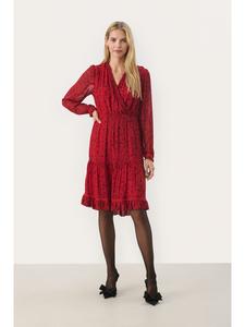 Платье MunyaPW, свободного кроя, с принтом Листья сальсы PART TWO