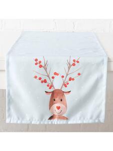 Boltze Скатерть-дорожка "Fynn" светло-голубого/светло-коричневого цвета - (Д)140 x (Ш)40 см