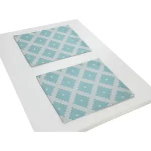 Платцсет Марокканский Шираз с жаккардовым узором Adam, бирюзовый