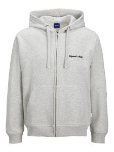 Толстовка с капюшоном на молнии Jack & Jones Plus, Mottled White