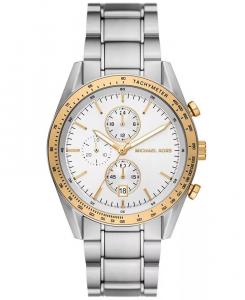 Мужские кварцевые часы Warren с хронографом из нержавеющей стали серебристого цвета, 42 мм Michael Kors