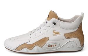 BECK Мужские полувысокие повседневные туфли бело-коричневые, цвет White Brown