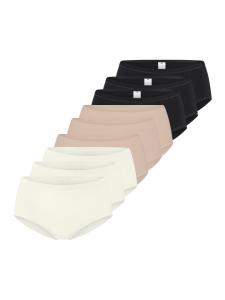 Sloggi Трусики с высокой талией GO Daily Cotton, черные/бежевые/белые