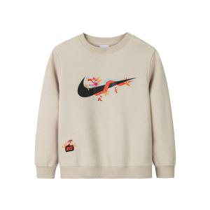 Свитшот White Sand детский возраст 3-7 лет Nike, белый/светло-коричневый