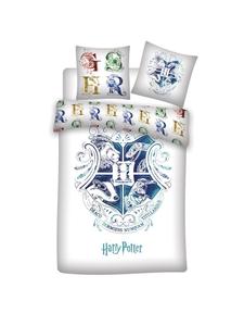 Хлопковое постельное белье Гарри Поттер 140x200 см, 2 наволочки белого цвета Harry Potter