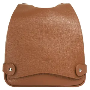 Городской рюкзак Cluty, натуральная кожа, производство Италия, цвет Cognac