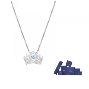 Swarovski Ожерелье с короной Bee A Queen с покрытием из белого золота для женщин с покрытием из белого золота