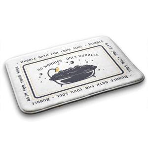 Коврик для ванной Tulup Badewanne Bad, 75x1x75 см, черный