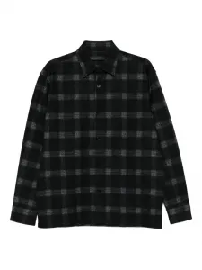 Клетчатая рубашка Karl Lagerfeld, черный