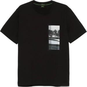 Футболка Boss с принтом HUGO BOSS, черный