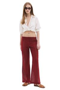 No Matter What Штаны свободного кроя в вишневом красном