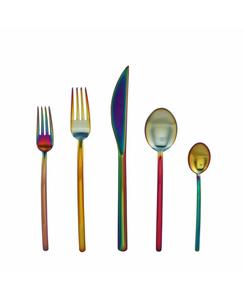 Набор столовых приборов Due Ice, 5 предметов Mepra, цвет iridescent