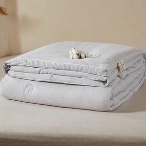 Fuanna Одеяло 220x240 см, вес 2,9 кг, из хлопка и соевого волокна, трехмерная окантовка, цвет серый