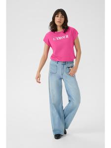 Футболка KAbine, стандартный крой, цвет Violet Rose W. Меловой принт Kaffe