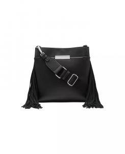 Регулируемая сумка через плечо Soma с бахромой Calvin Klein, черный
