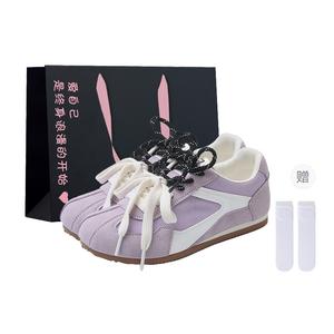 Boldi Kuki Женские кэжуал кеды лоу-топ фиолетовые (с подарочной упаковкой и носками), цвет Purple (Shopping Bag+Includes Socks)